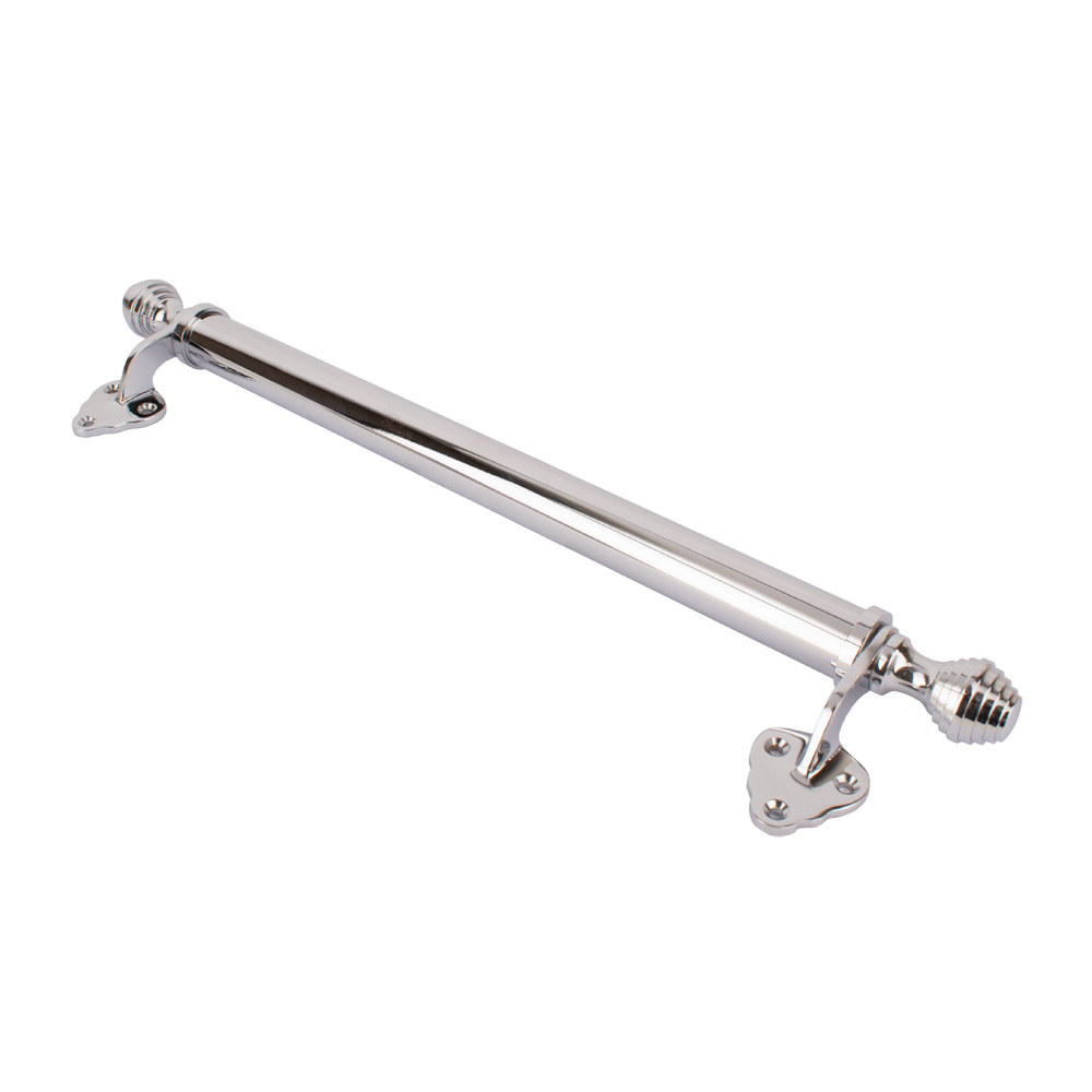 Sash Heritage Victorian Sash Bar with Reeded Ends and Standard Feet - 140mm - Polished Chrome